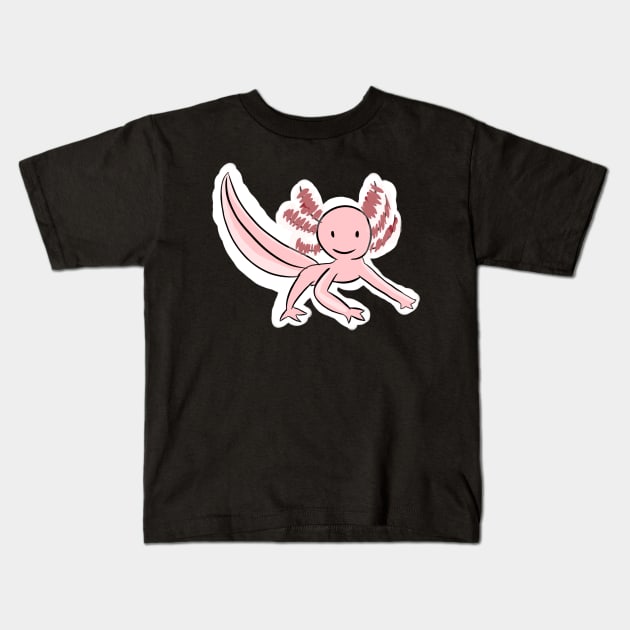 Gerald the Axolotl Kids T-Shirt by Haphazardly-E